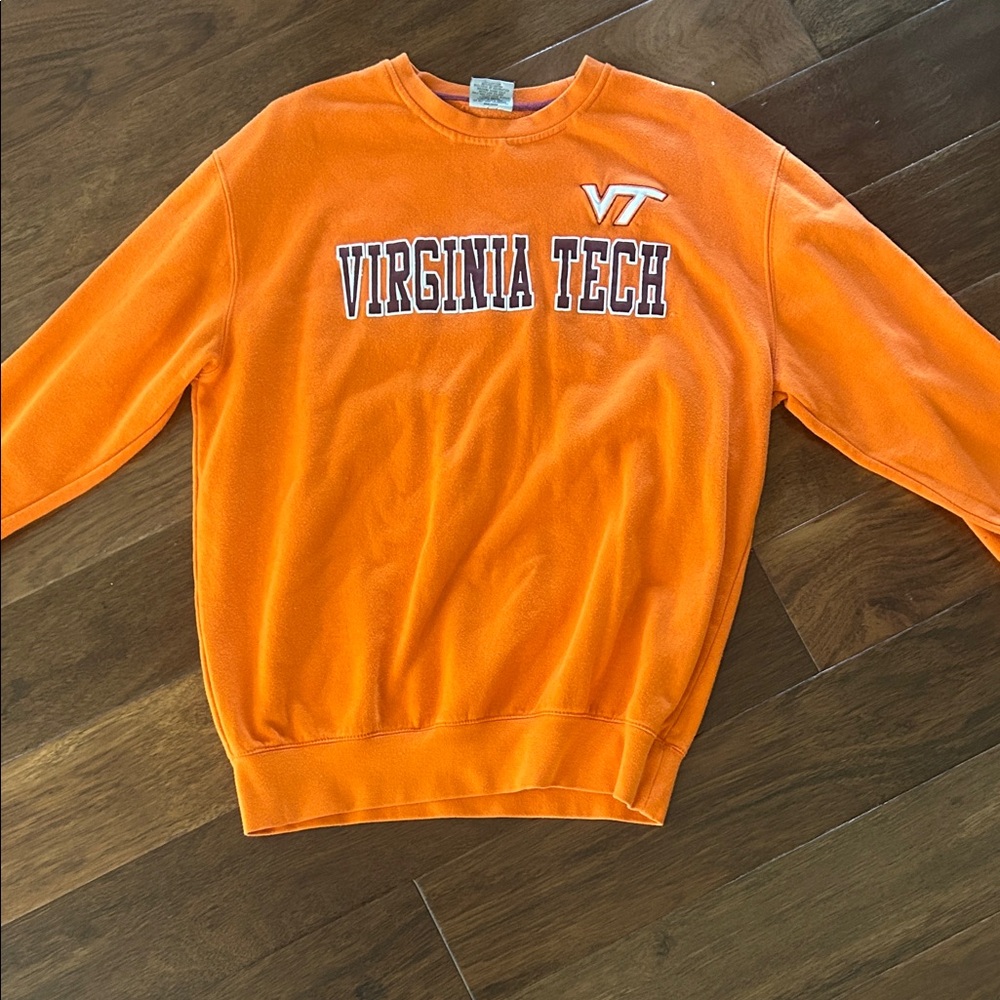 Stadium Athletics Virginia Tech Orange Crewneck Sweater